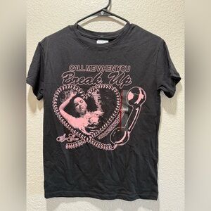 NWT Selena Gomez Women’s “Call Me When You Break Up” Graphic T-Shirt Size XS